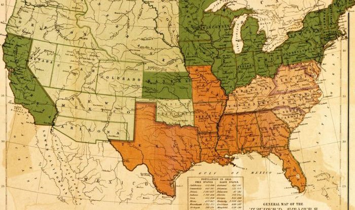 Sectionalism map activity reading preview