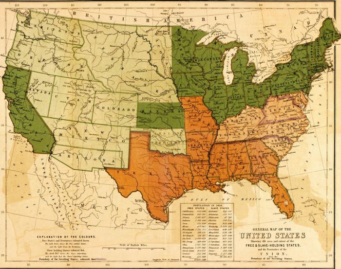 Sectionalism map activity reading preview