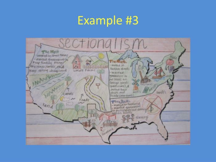 Sectionalism map activity answer key