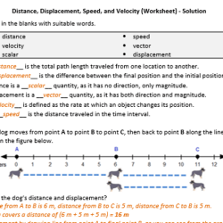 Section 11.1 distance and displacement answer key